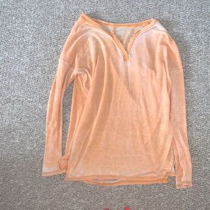 orange hollister XS long-sleeve shirt